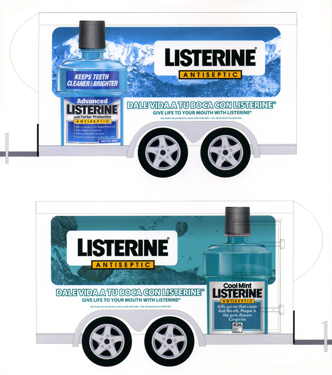 Listerine Trailer Wrap