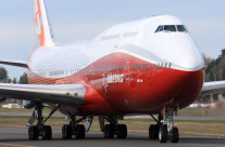 First flight of the 747-8i